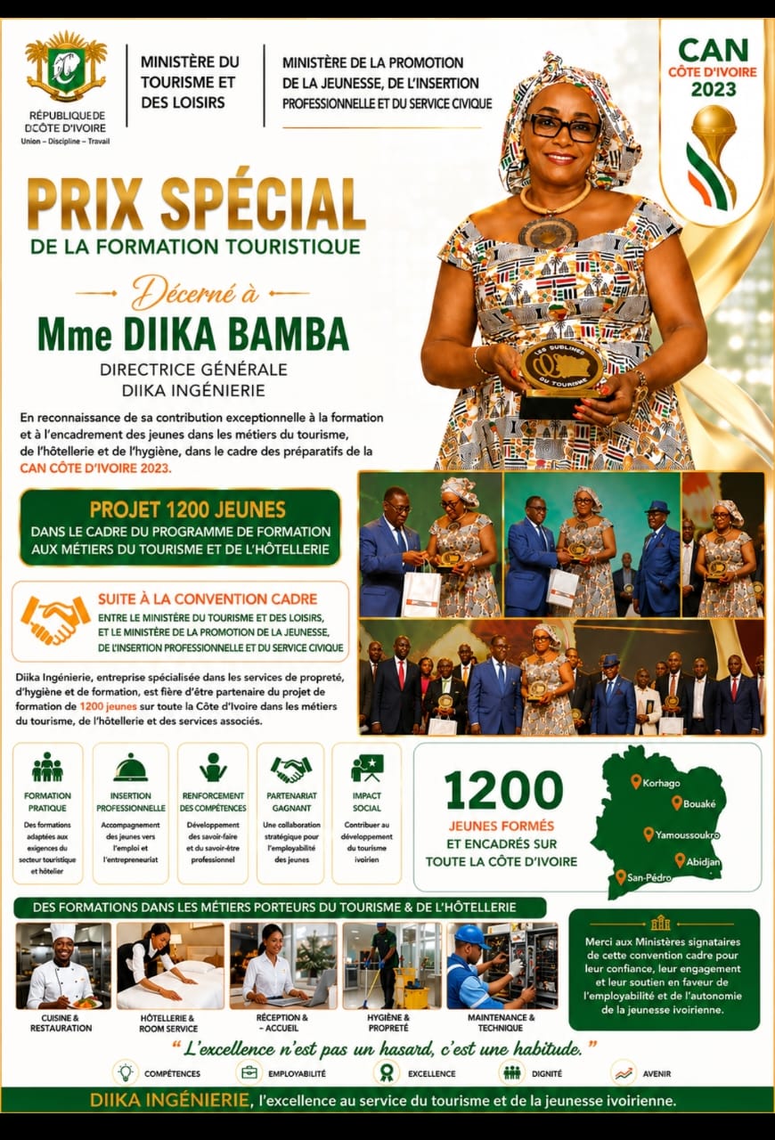 Prix Spécial de la Formation Touristique — CAN Côte d'Ivoire 2023